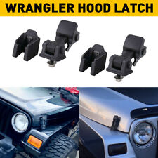 Front Hood Locking Catch Hood Latch Lock Kit 2pcs For Jeep Wrangler Tj 97-06 Ahu