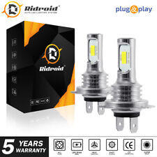 Ridroid Super H7 Bright Led 80000lm Bulbs Headlight Highlow Beamfog 6500k Kit
