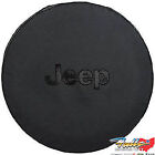 2007-2018 Jeep Wrangler Liberty Black Spare Tire Cover With Black Jeep Logo Oem