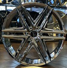 26 Inch Giovanna Vetse Chrome Wheels Tires Fit Yukon Silverado Tahoe Escalade