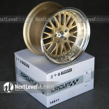 Circuit Cp21 18x9.5 18x11 5-114.3 20 Gold Wheels Staggered Fit Mustang Gt Cobra