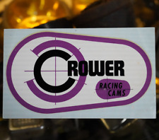 Original Vintage Water Decal 6 Crower Cams Drag Racing Nhra Hot Rod Scta Gasser