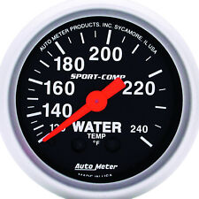 Autometer 3332 Sport-comp Water Temperature Gauge 2-116 In. Mechanical