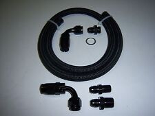 6an Black Braided Fuel Line For Edelbrock Single Feed Fuel Line Black Adapters