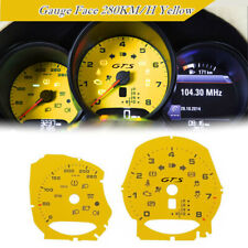 Yellow Gts Gauge Face For Porsche 981 982 718 Boxster Cayman Macan 280kmh 12-