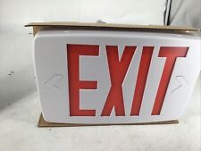 Lithonia Lighting Quantum Thermoplastic Led Emergency Exit Sign Red Letters