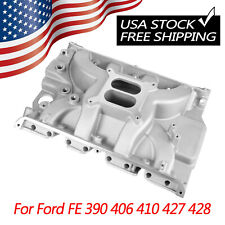 Aluminum Dual Plane Engine Intake Manifold For Ford Fe 390 406 410 427 428 7105