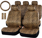 Autofan Leopard Car Seat Cover Full Setcheetah Print Seat Cover Car Protector