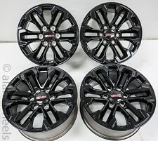 4 New Gmc Sierra Yukon Denali Factory Oem Gloss Black 18 Wheels Rims 5905