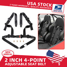 Universal Black Sabelt 4 Point Auto Quick Release Racing Seat Belt Harness 1x