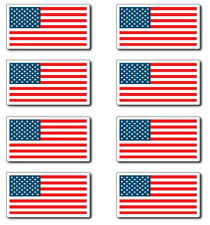 8 Mini Usa Flag Hard Hat Phone Stickers Vinyl Decals Patriotic American Flags