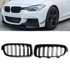 Front Kidney Grill Grille For 12-18 Bmw F30 3 Series 330i 328i Gloss Black