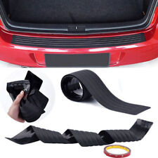 Car Rear Bumper Guard Sill Plate Trunk Rubber Pad Kit Protector Trim Cover