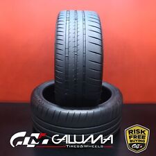 Set Of 2 Tires Likenew Michelin Pilot Sport Cup 2 N0 24535zr19 No Patch 78055