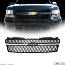 For 07-14 Tahoesuburbanavalanche Matte Blk Mesh Upper Front Hood Grill Grille