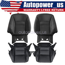 For 2013-2017 Honda Accord Front Side Bottom Top Seat Cover Black Perforated