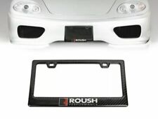 100 Real Carbon Fiber Black Glossy Roush Performance License Plate Frame-1pcs