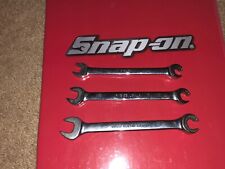 Snap On Tools Sae 3 Piece Flare Nutline Wrench Lot Usa Rxs18 Rxs16b Rxs14