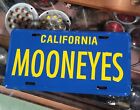 Mooneyes Embossed License Plate Custom Auto Hot Rod Gasser V8 Drag Racing Moon