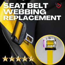 Yellow Seat Belt Webbing Strap Replacement Service - Yellow Color Webbing