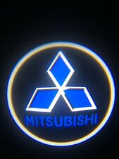 For Mitsubishi Courtesy Door Led Logo Projector Light 2pc Welcome Light Evo Blue