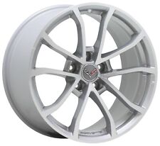 New 19x10 Corvette C7 Grandsport Machined Silver Wheel Rim Factory Oem 5595