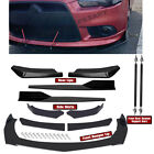 For Mitsubishi Lancer Front Rear Bumper Lip Spoiler Splitter Body Kit Side Skirt