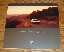 Original 1987 Volkswagen Vw Quantum Deluxe Sales Brochure 87