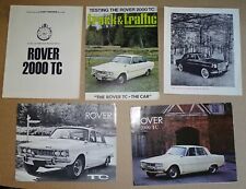Circa 1965-1966 Rover Automobile Brochures 5 2000 Tc Mark Ii Sedan