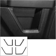 4pcs Carbon Fiber Interior Door Frame Cover Trim Decor For Ford F150 2015-2020