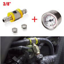 Fuel Pressure Gauge 0-140psi With In-line Adapter 38 Oil Pressure Gauge