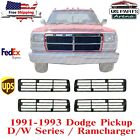 For 1991-93 Dodge Ram Truck Grill Inserts Left Right Upper Lower All 4 Included
