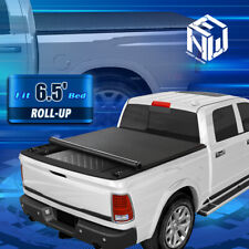 For 09-22 Dodge Ram 1500 2500 3500 6.5ft Bed Soft Roll Up Lock Tonneau Cover