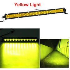 Yellow Slim Led Light Bar 10 20 30 40spot Flood Combo Work Truck Suv Atv 4wd
