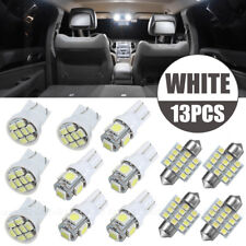 13pcs Car Interior Parts Led Lights Kit For Dome License Plate Lamp Bulb White