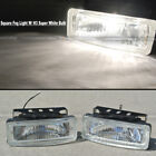 For Rx-8 5 X 1.75 Square Clear Driving Fog Light Lamp Kit W Switch Harness