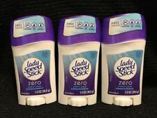 Lady Speed Stick Zero Deodorant Simply Clean No Aluminumdyeparbens- 3 Bottles