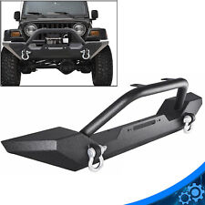 Front Bumper For Jeep Wrangler 87-06 Tj Yj W Winch Plate D-rings Rock Crawler