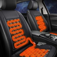 Car Heated Seat Cover Cushion-universal Warmer Pad 2 Pack 12v Warming Black