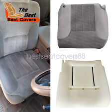 For 94-97 Dodge Ram 1500 2500 Driver Bottom Cloth Seat Cover Gray Foam Cushion