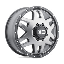  4 Xd Wheels Xd130 Machete Dually - Matte Gray W Black Ring 8x210 17x6.5