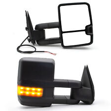 Pair Towing Mirrors For 1999-2006 Gmc Sierra 1500 2500 3500 Manual Extendable