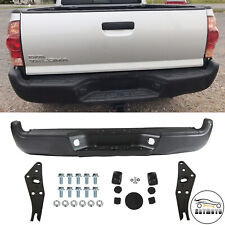 Powder-coated Black Rear Bumper Assembly For 2005-2015 Toyota Tacoma