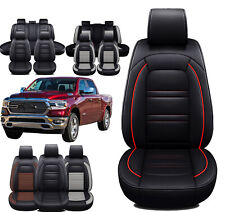 Leather Car Seat Covers Custom Fit Dodge Ram 2009-2024 1500 2500 3500 Pickup Cab
