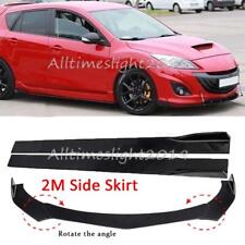 For Mazda 3 2010-2023 Front Bumper Lip Spoiler Splitter Kit78.7 Side Skirt