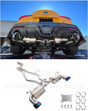 For 20-up Toyota Supra A90 A91 Non-resonated Dual Burnt Tips Cat Back Exhaust
