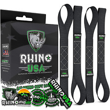 Rhino Usa Soft Loop Motorcycle Tie-down Straps 4-pack