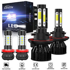 For Ford Flex 2009-2018 Combo 4x Led Headlight Hilo Fog Light Bulbs Kit 6000k