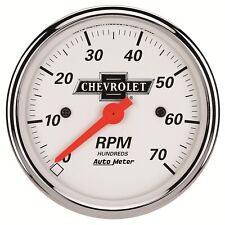 Autometer Tachometer Vintage Chevy 0-7000 Rpm 3 18 In. Analog