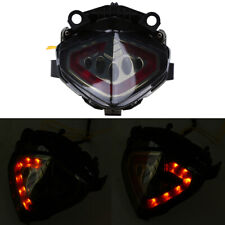 Led Motorcycle Motocross Tail Light With License Plate Mounting Bracket Cover